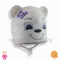 Шапка детская GRANS W17 KU-233-BAW-D kat.UC10 (44-46) (на подкладке)