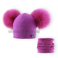 Комплект детский GRANS 418 A-848F kat KA25 (хлопковый флис Футтер)+(снуд одинарный)