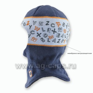 Шапка-шлем детская AGBO 219 1503 POLDEK (на подкладке) - Фото