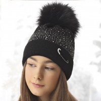 Шапка детская AJS 419 38-561 (двойная вязка)