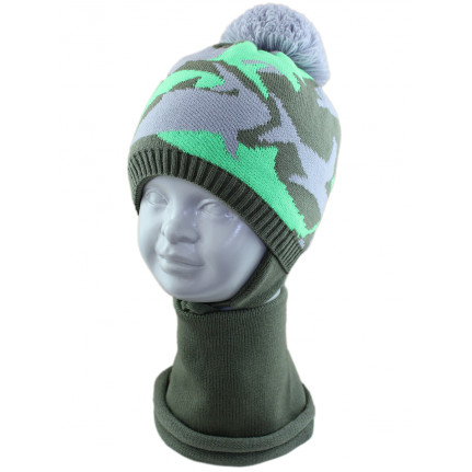 Комплект детский SELFIE KPL2m1 CAMOUFLAGE 420420 ACR-SHH (SHELTER)+(снуд двойной) - Фото