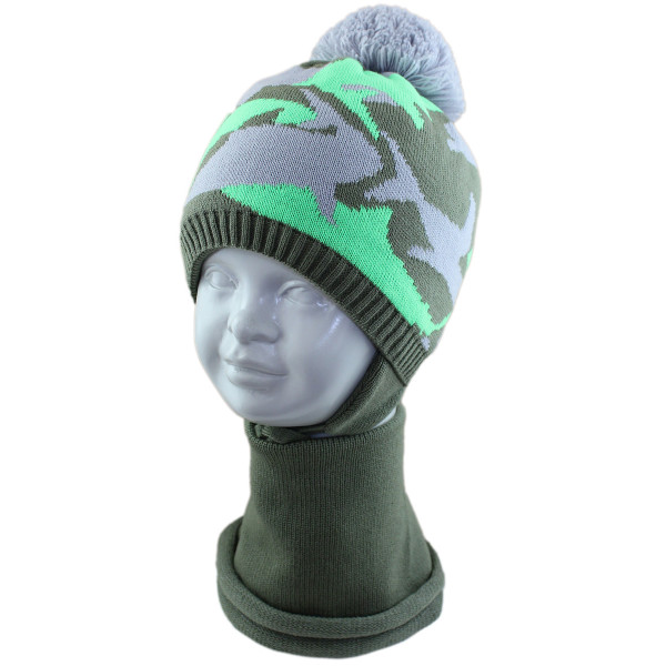 Комплект детский SELFIE KPL2m1 CAMOUFLAGE 420420 ACR-SHH (SHELTER)+(снуд двойной) - Фото