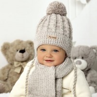 Комплект детский AJS 420 40-416 (подкладка хлопковый флисе Футтер)+(шарф одинарный)