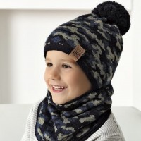 Комплект детский AJS 420 40-511R (подкладка хлопковый флисе Футтер)+(снуд одинарный)