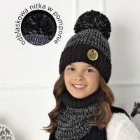 Комплект детский AJS 420 40-531 (подкладка хлопковый флис Футтер)+(снуд одинарный)