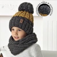 Комплект детский AJS 420 40-518 (подкладка хлопковый флисе Футтер)+(снуд одинарный)