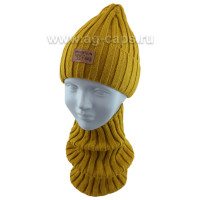 Комплект детский GRANS 421 A-1204-P (на флисовой подкладке)+(снуд одинарный)