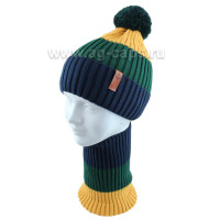 Комплект детский AGBO 422 3523 KARSON (на флисовой подкладке)+(снуд одинарный)