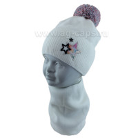 Комплект детский AGBO 421 3554 ELEN (на флисовой подкладке)+(снуд одинарный)