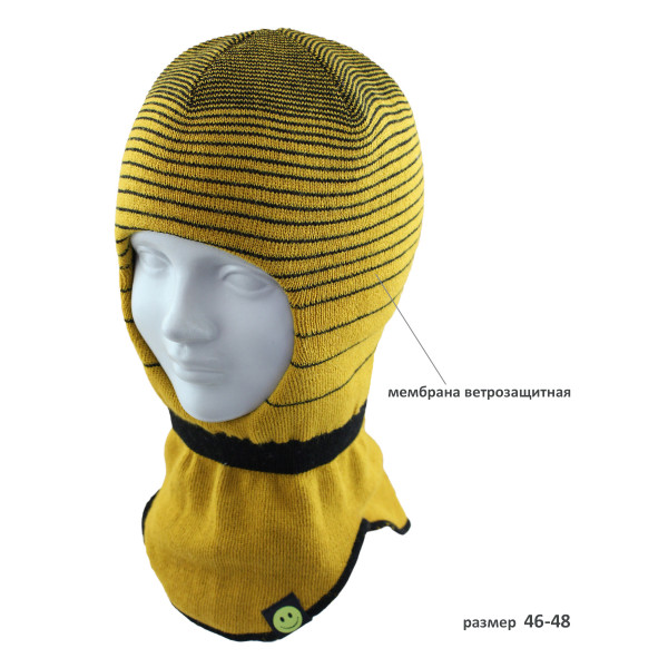 Шапка-шлем детская SHLm 0 SMILE-1M ACR-SHH (на хлоп. подкл. +утеп. SHELTER) 46-48 - Фото