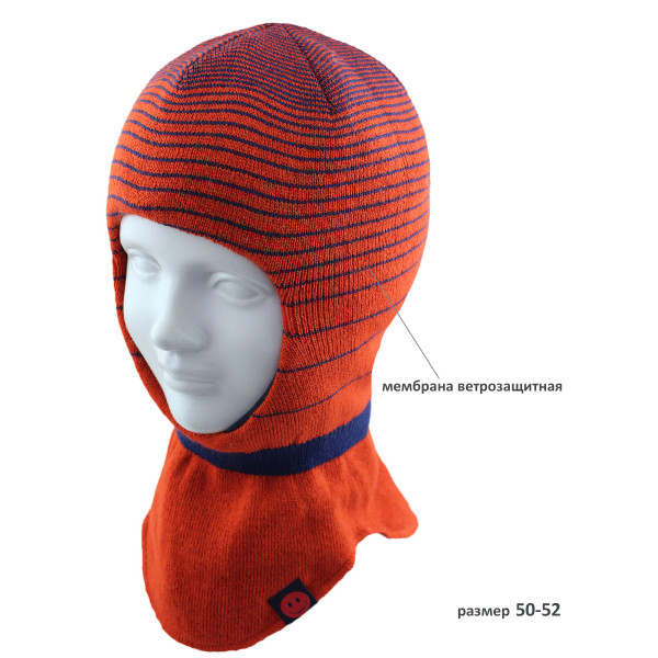 Шапка-шлем детская SHLm 0 SMILE-1M ACR-SHH (на хлоп. подкл. +утеп. SHELTER) 50-52 - Фото